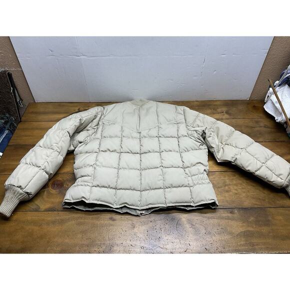 Vintage Walls Blizzard Pruf Puffer Jacket Mens Size XL Full Zip Tan - Picture 13 of 14